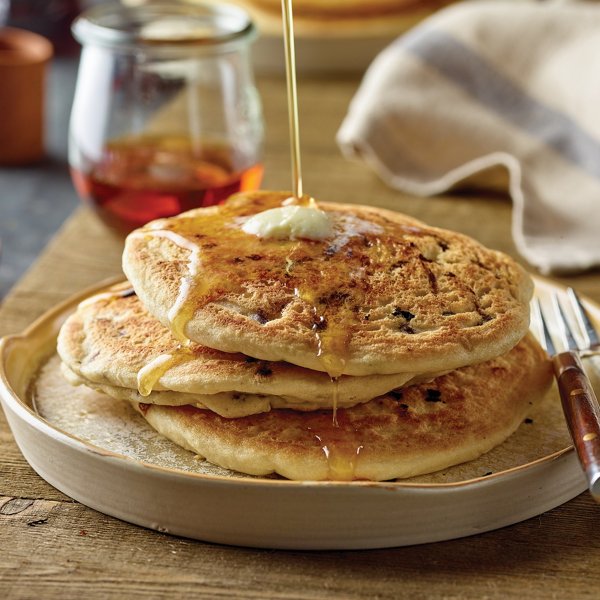 Chocolate Chip Pancakes made with Gluten Free Baking Mix