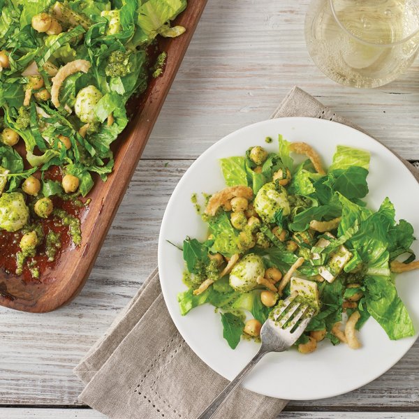 Chopped Salad with Spicy Olive Vinaigrette