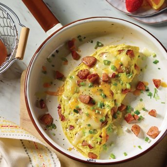 Chopped Sausage Omelet