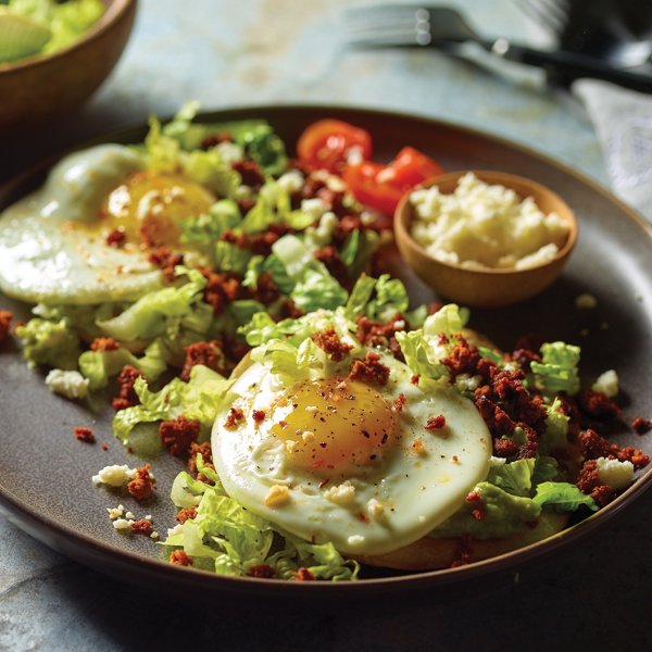 Chorizo & Avocado Breakfast Tostadas