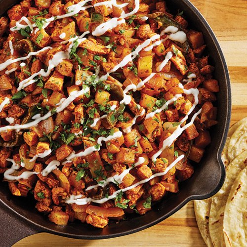 Chorizo Spiced Chicken and Papas Rajas