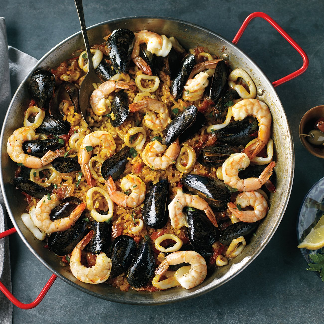 Classic Seafood Paella Recipe from H-E-B