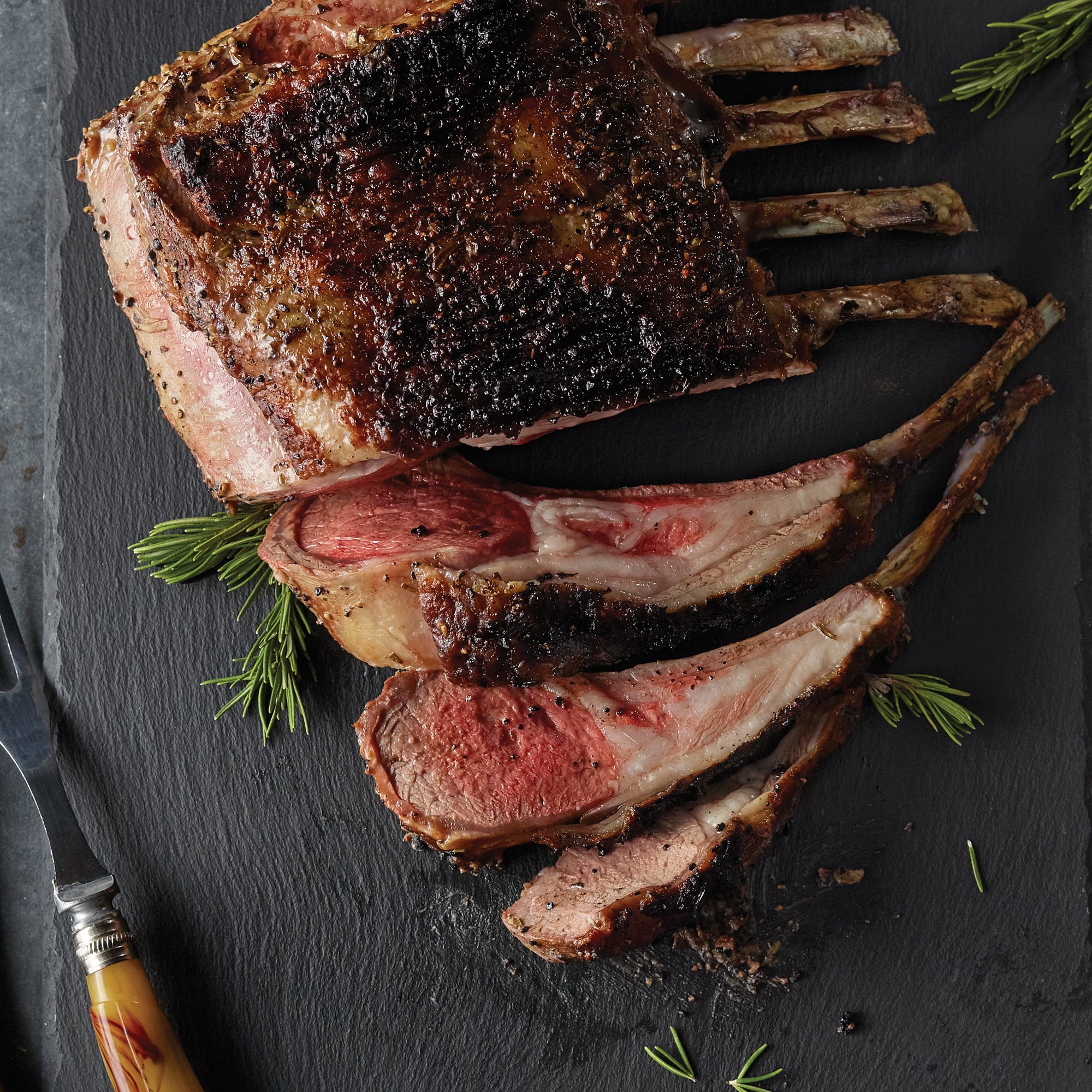 Cracked Pepper & Herb Rack of Lamb Recipe from HEB