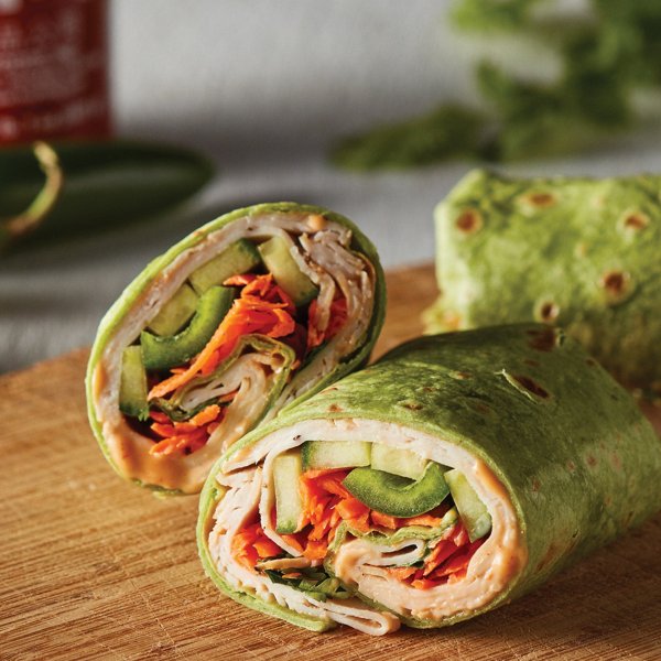 Cracked Peppercorn Turkey Banh Mi Wrap