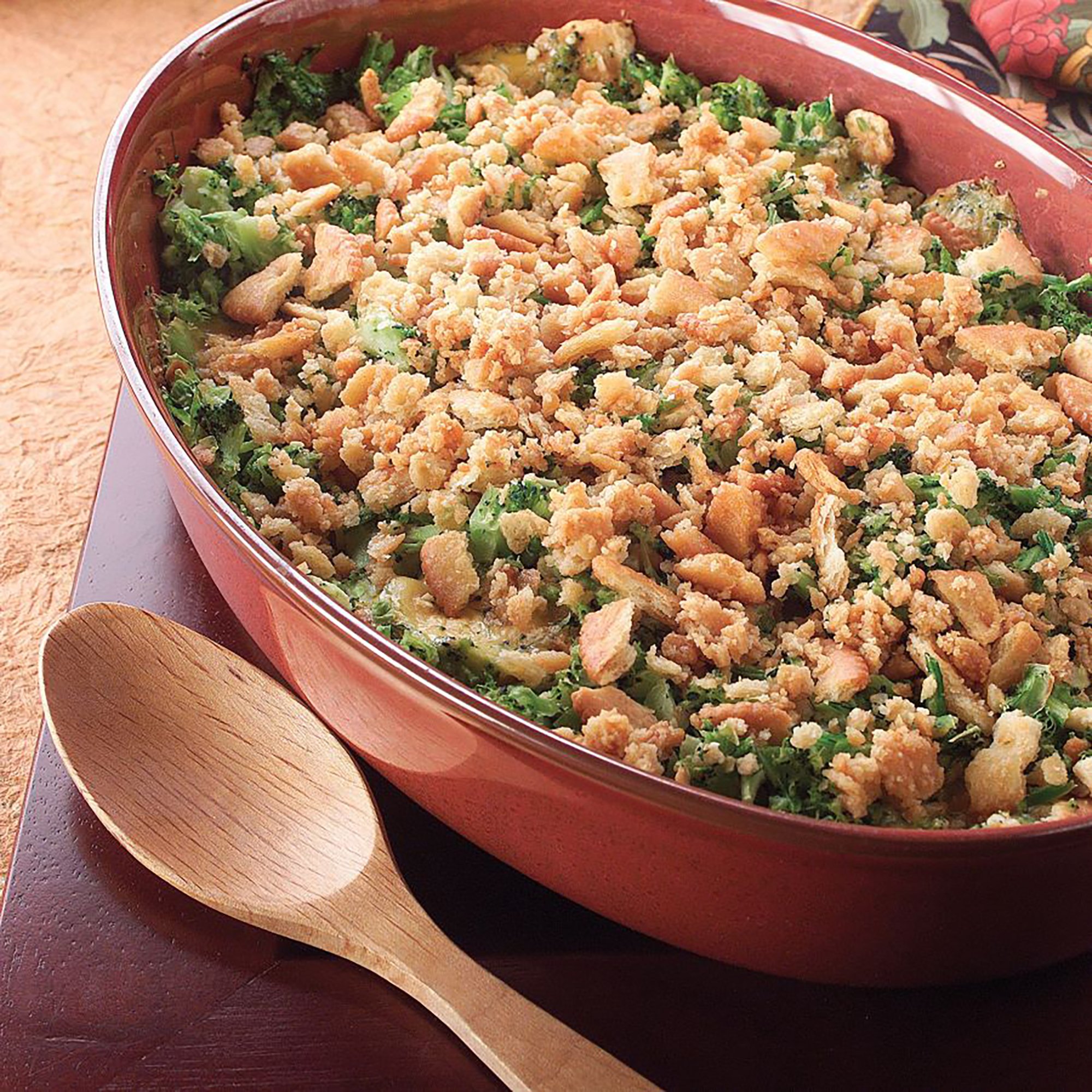 Cracker Topped Broccoli Casserole Recipe From H E B
