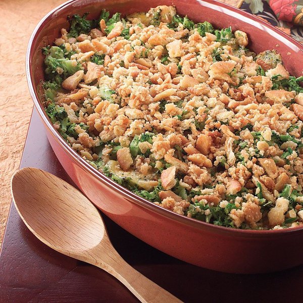 Cracker Topped Broccoli Casserole