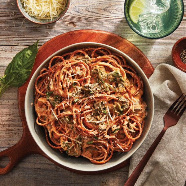 Creamy Spicy Red Lentil Pasta