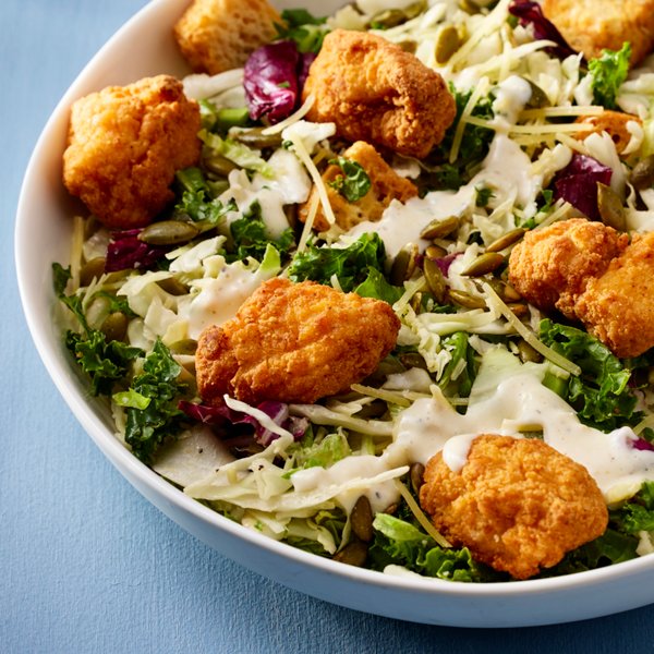 Crispy Chicken Chopped Caesar Salad