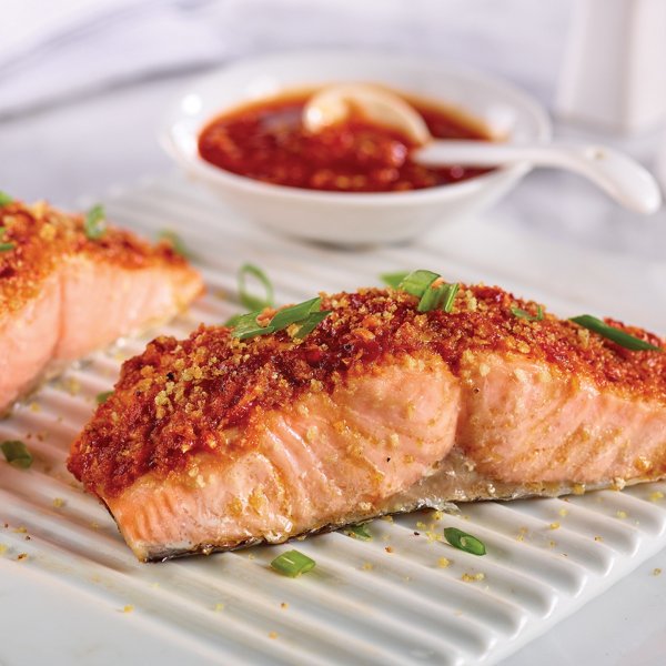 Crispy Teriyaki Baked Salmon