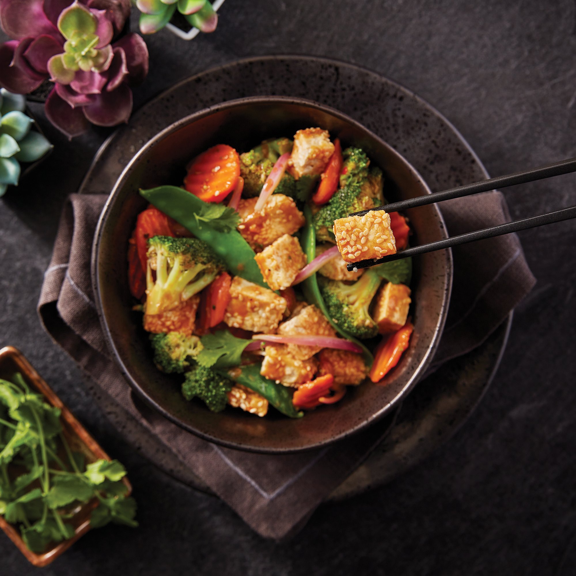 Crispy Tofu Stir Fry Recipe from H-E-B