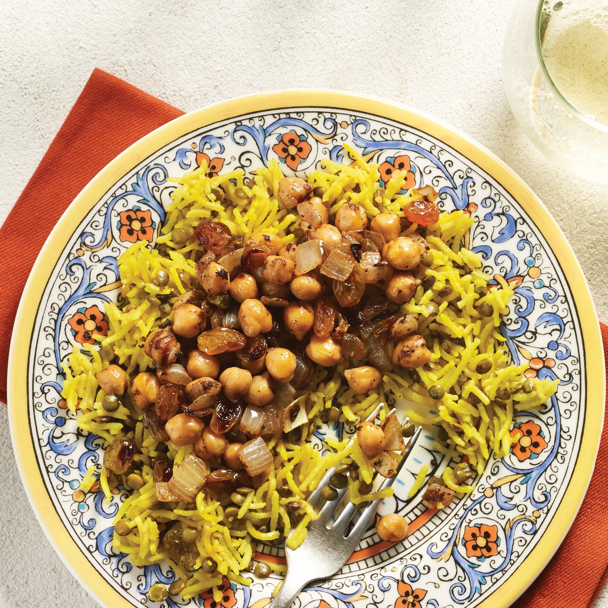 Curried Lentils and Chickpeas Over Atry Smoked Basmati Rice Recipe from ...