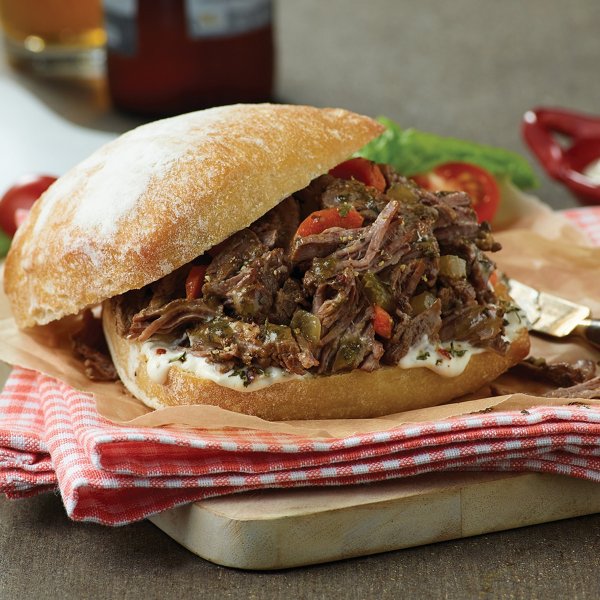 Easy Chicago Style Italian Beef Sandwich