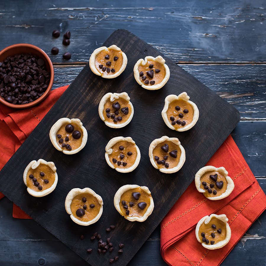 Easy Mini Pumpkin Jack-O-Lantern Pies Recipe from H-E-B