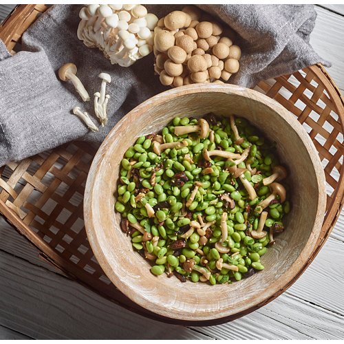 Edamame Bean and Mushroom Salad