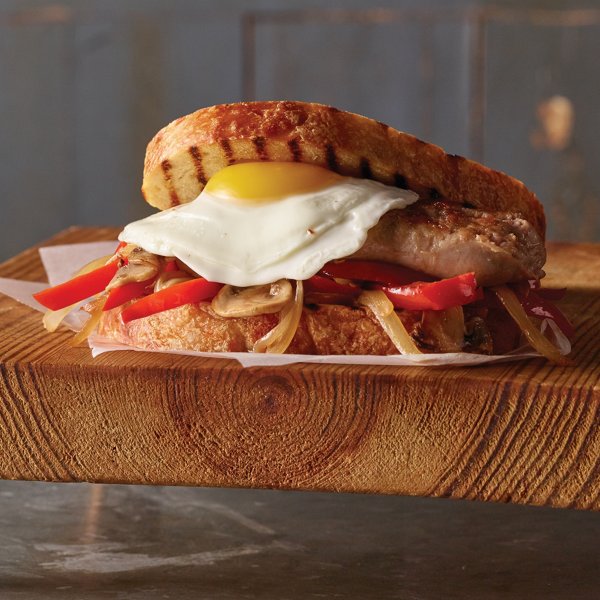 Egg and Italian Sausage Sandwich