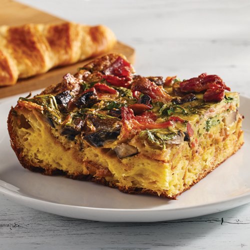 Flattened Croissant Quiche Lorraine