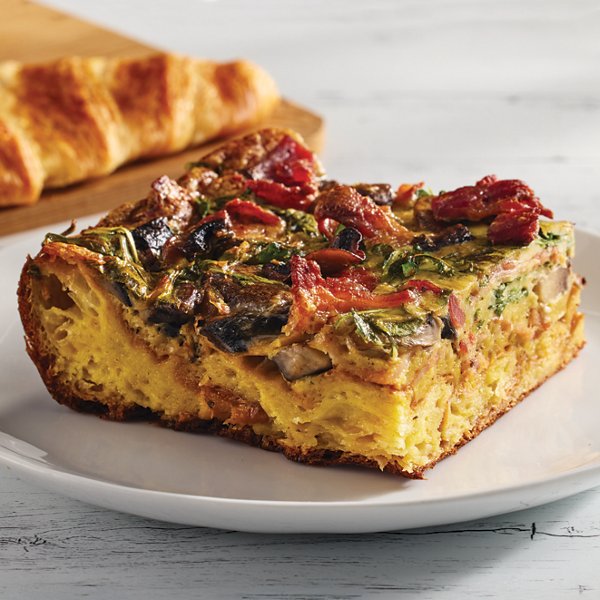 Flattened Croissant Quiche Lorraine