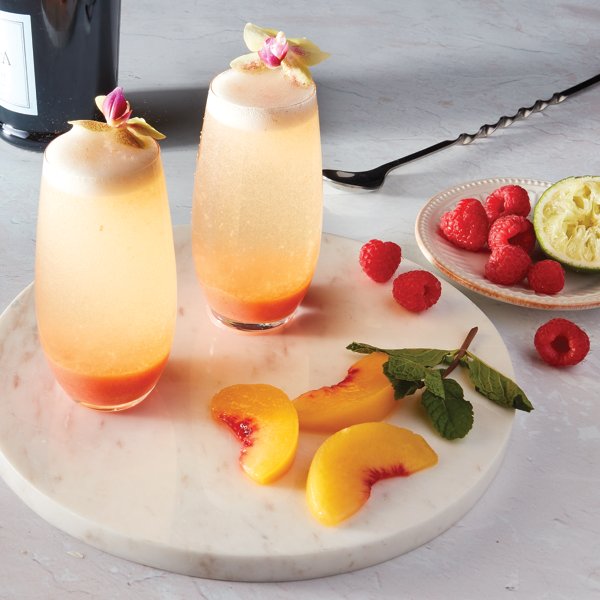 Fresh Peach Bellini