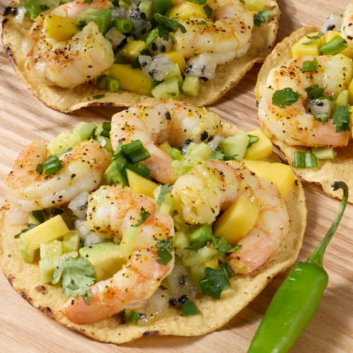Fresh Tropical Shrimp Tostada