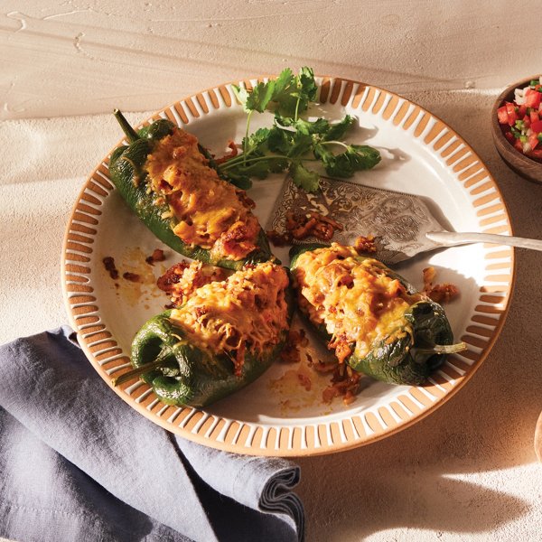 Fried Tamale Stuffed Poblanos