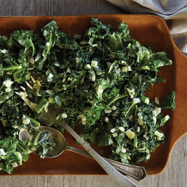 Garlic and Herb Creamed Kale