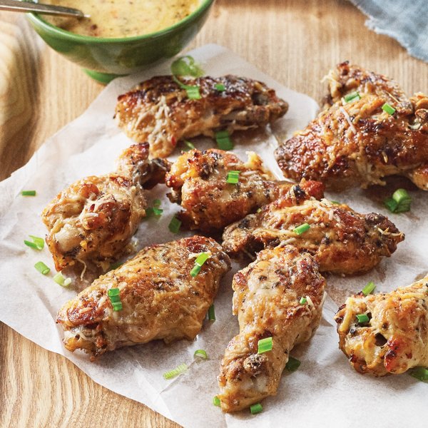 Garlic Parmesan Slow Cooker Wings