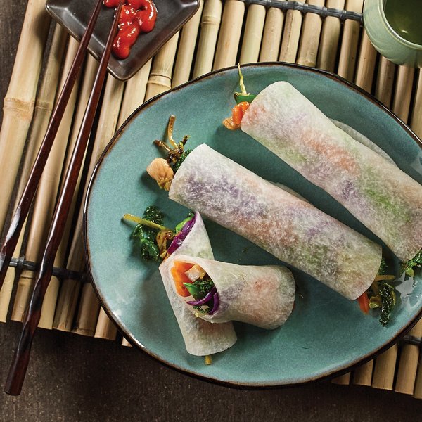 General Tso's Stir Fry Jicama Wraps