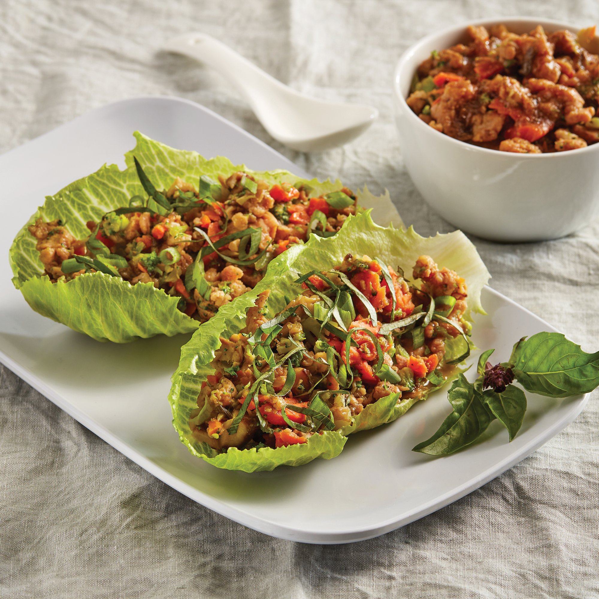 Ginger Scallion Lettuce Wraps Recipe from HEB