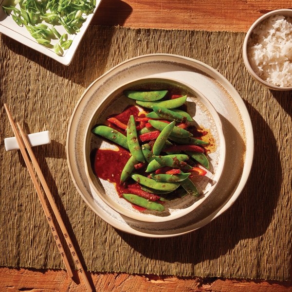 Ginger Scallion Sugar Snap Peas