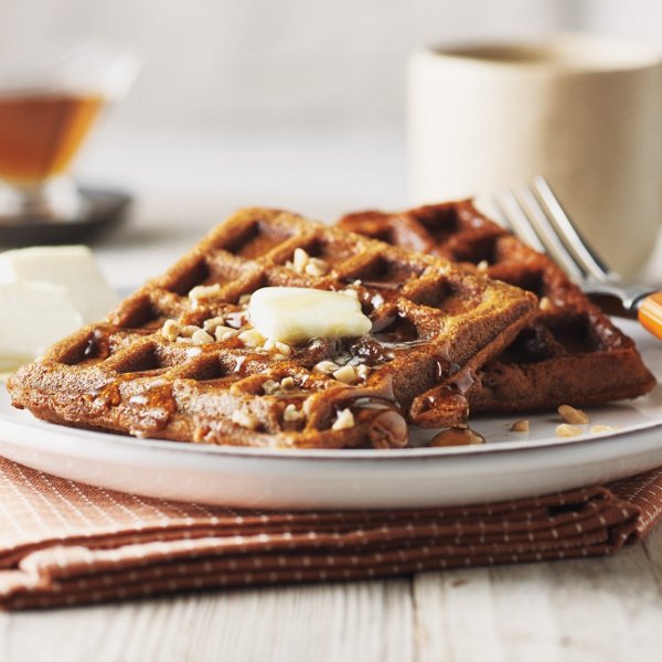 Gingerbread Toffee Waffles