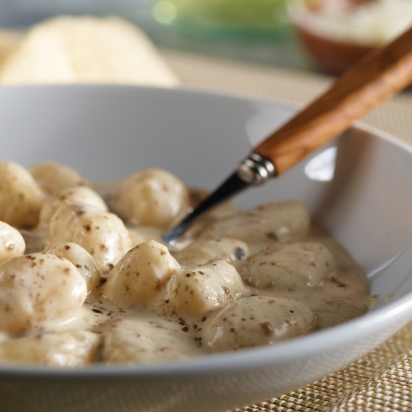 Gnocchi in White Truffle Cream Sauce