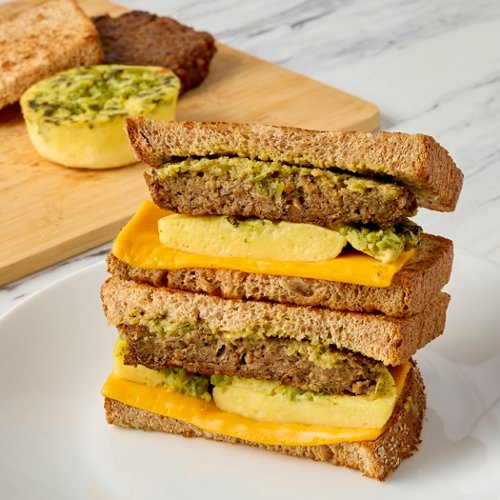 Green Chile Egg Bite Breakfast Sandwich