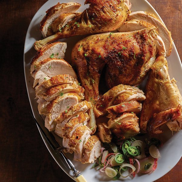 Green Curry Brined Roasted Turkey