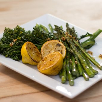 Grilled Asparagus and Broccolini