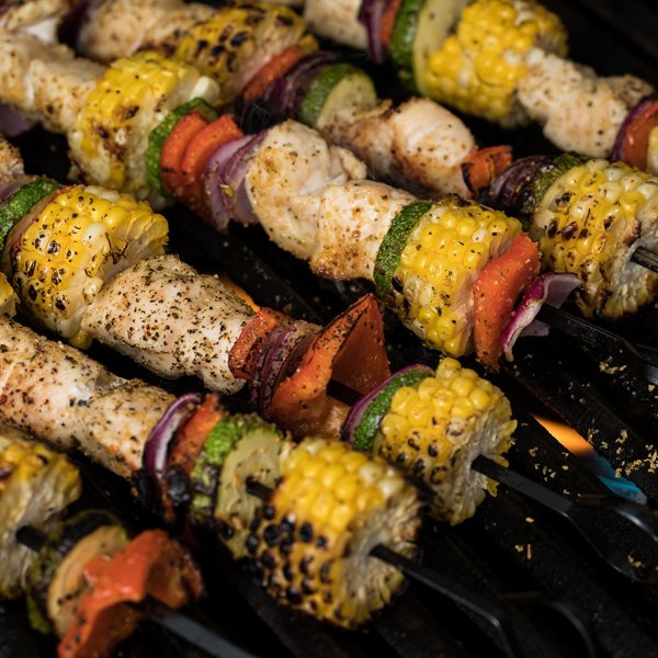 Grilled Chicken and Vegetable Kabobs