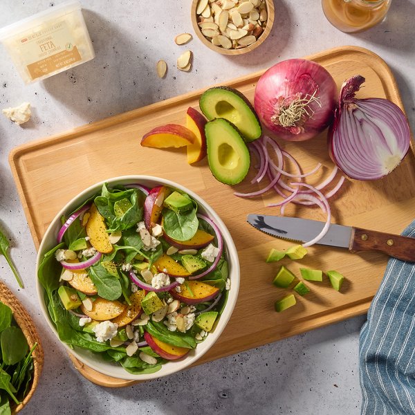 Grilled Peach & Avocado Salad