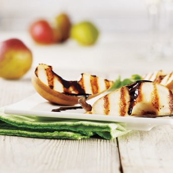 Grilled Pears with Balsamic Reduction