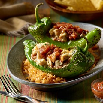 Grilled Stuffed Hatch Peppers
