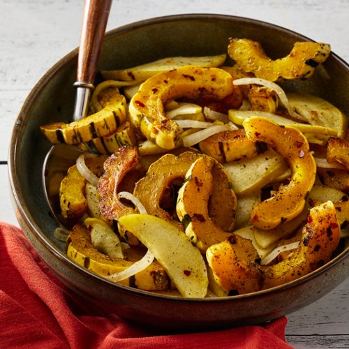 Herb Roasted Delicata Squash and Apples