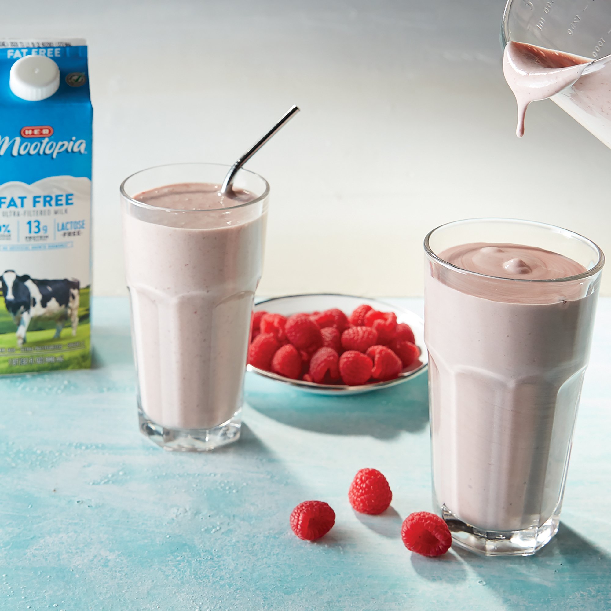 High Protein Chocolate Raspberry Smoothie Recipe from H-E-B