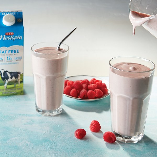 High Protein Chocolate Raspberry Smoothie