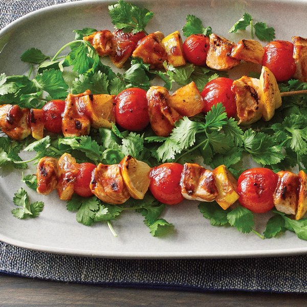 Honey Barbecue Turkey Kebabs