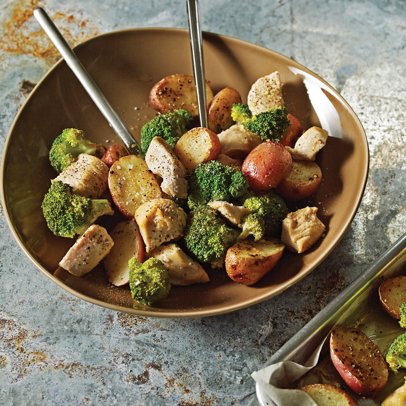 Honey Mustard Chicken with Potatoes & Broccoli Recipe from HEB