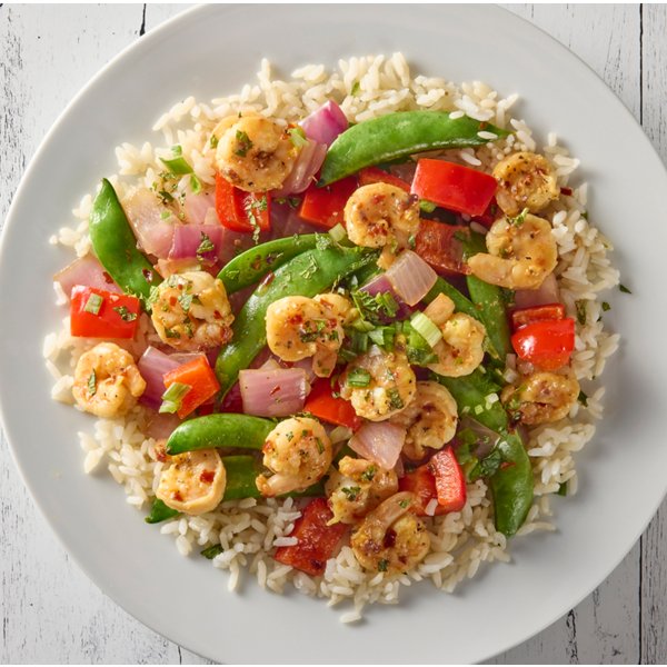 Hot Honey Lemon Shrimp Stir Fry