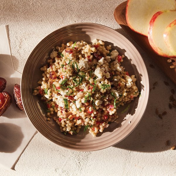 Israeli Couscous Salad with Apple and Dates