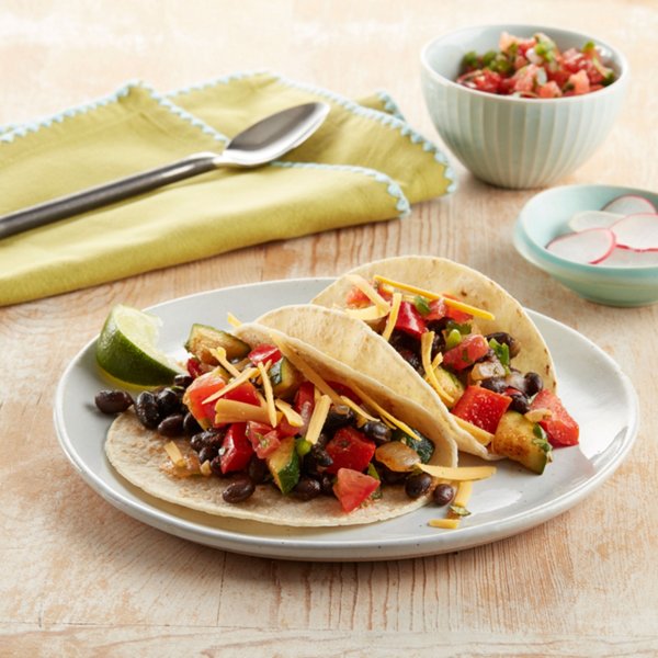 It’s Vegan, Black Bean Soft Shell Tacos