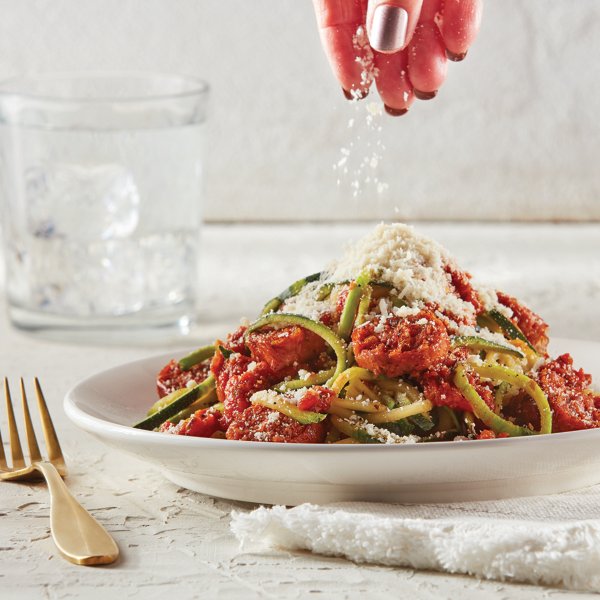 Italian Sausage & Zucchini Pasta Pomodoro