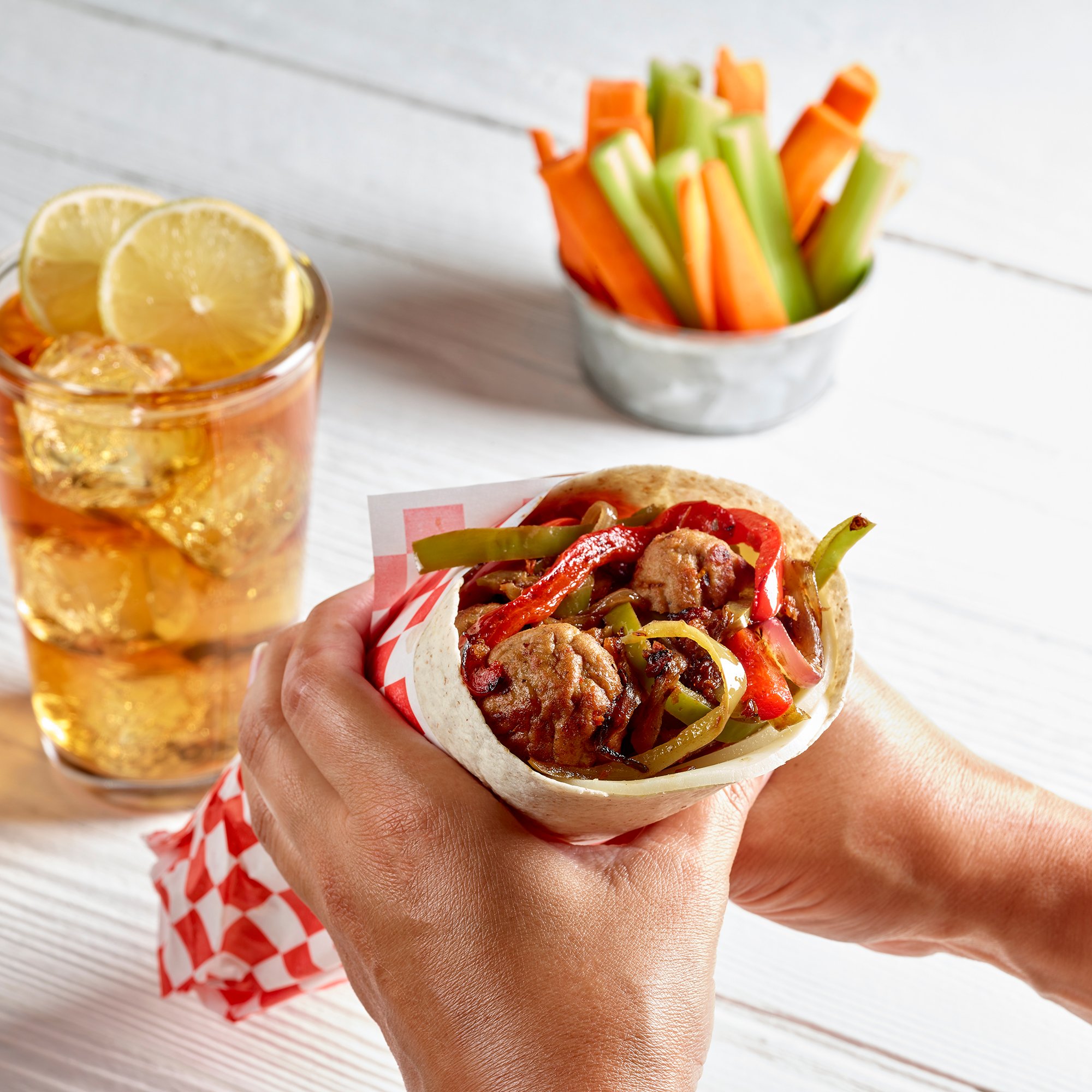 Italian Turkey Meatball Wrap Recipe from HEB