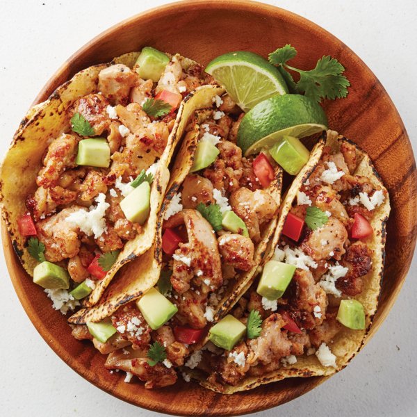 Joe V's Easy Loaded Diced Chicken Tacos