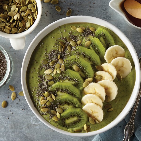 Kale and Avocado Smoothie Bowl